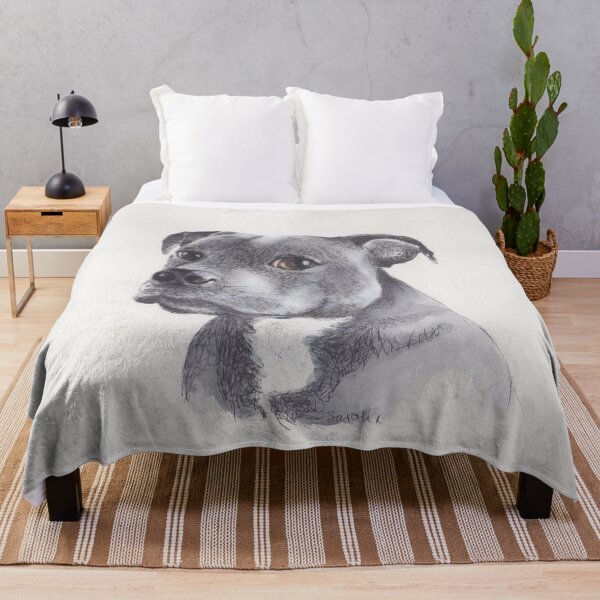 Item preview, Grey Staffordshire Bull Terrier designed and sold by sarahkeenan.