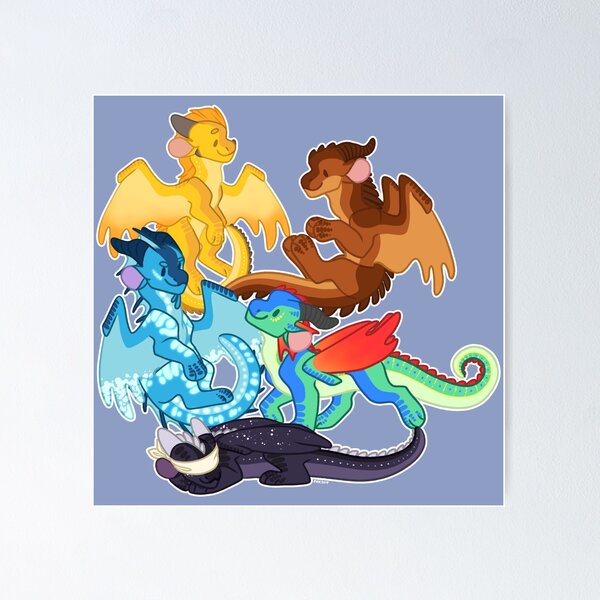 Artikel-Vorschau von Drachen des Schicksals - WOF Wings of Fire, designt und verkauft von StudioMaverick.