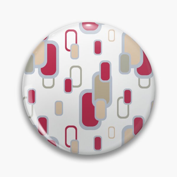 Item preview, Stylish retro pattern with a geometric rounded rectangle designed and sold by Olena Kovalova Design.