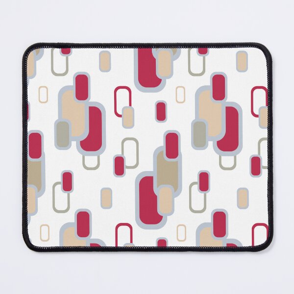 Item preview, Stylish retro pattern with a geometric rounded rectangle designed and sold by Olena Kovalova Design.