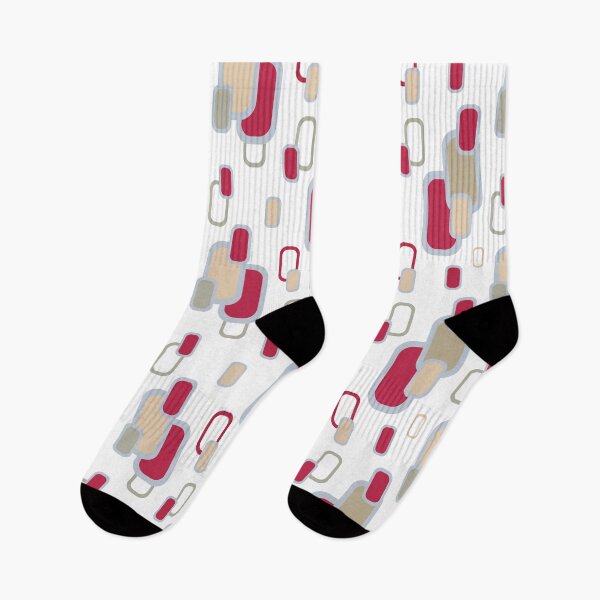 Item preview, Stylish retro pattern with a geometric rounded rectangle designed and sold by Olena Kovalova Design.