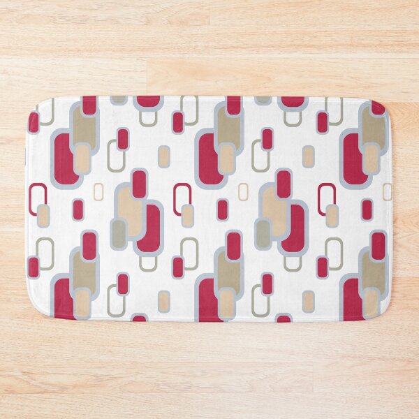 Item preview, Stylish retro pattern with a geometric rounded rectangle designed and sold by Olena Kovalova Design.