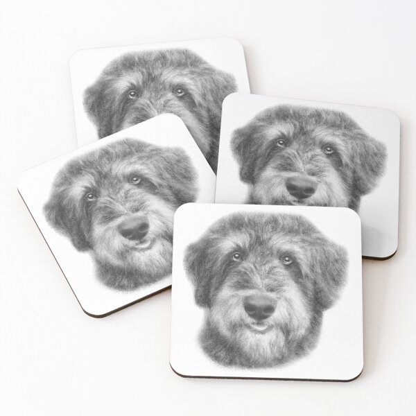Item preview, Aussiedoodle Drawing | Beautiful Dog Art designed and sold by Portraits of Dogs.