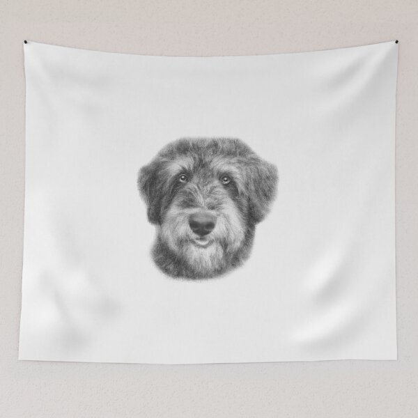 Item preview, Aussiedoodle Drawing | Beautiful Dog Art designed and sold by Portraits of Dogs.