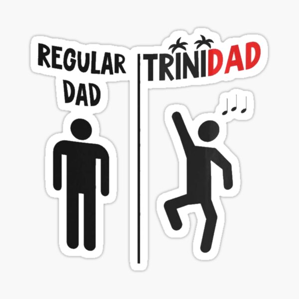 Vista previa del artículo con la obra «Regular Dad Trinidad Padre divertido Arte Fiesta caribeña Música», diseñado y vendido por MindChirp.