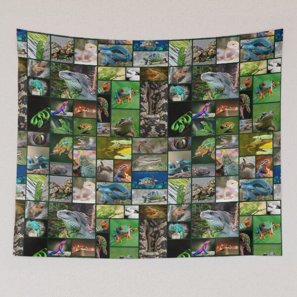 Item preview, Reptile Pattern Photo Collage designed and sold by sweetbelle.