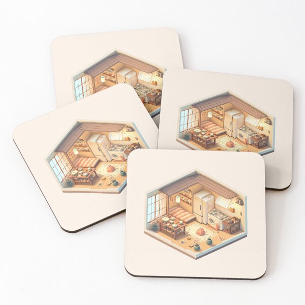 Item preview, Japanese One Bedroom, Isometric Room designed and sold by Slice-Of.