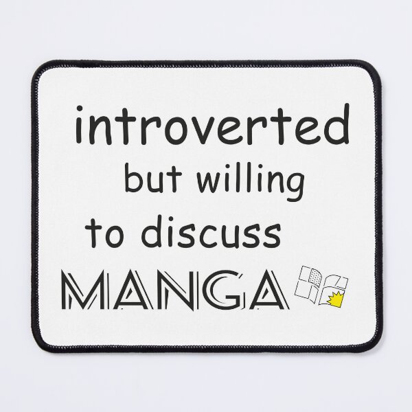 Item preview, introverted but willing to discuss manga designed and sold by saidox.