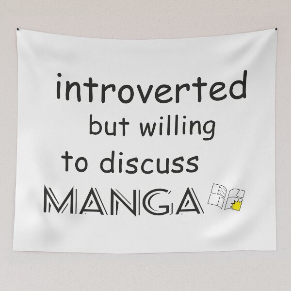 Item preview, introverted but willing to discuss manga designed and sold by saidox.