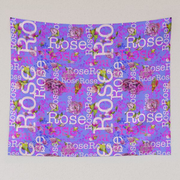 Item preview, Rose text lilac designed and sold by PurpleSandpiper.