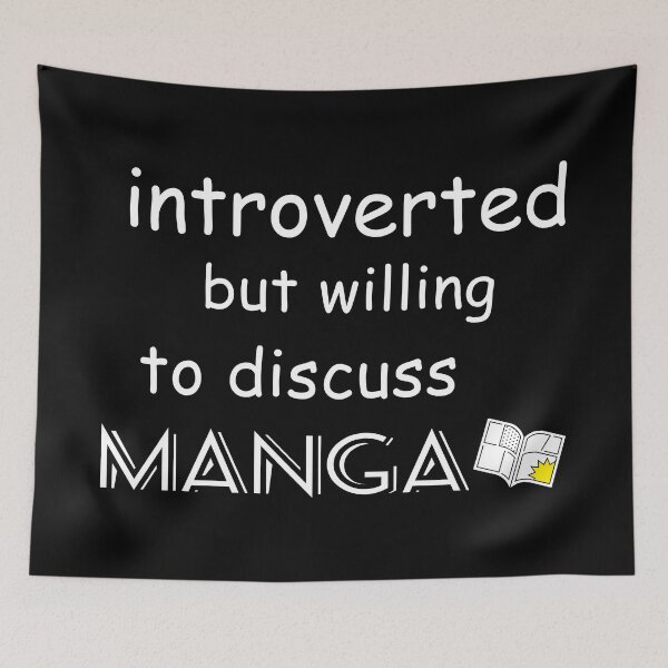 Item preview, introverted but willing to discuss manga designed and sold by saidox.