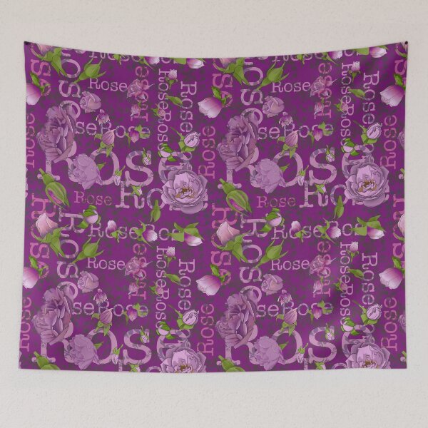 Item preview, Rose text deep pink designed and sold by PurpleSandpiper.