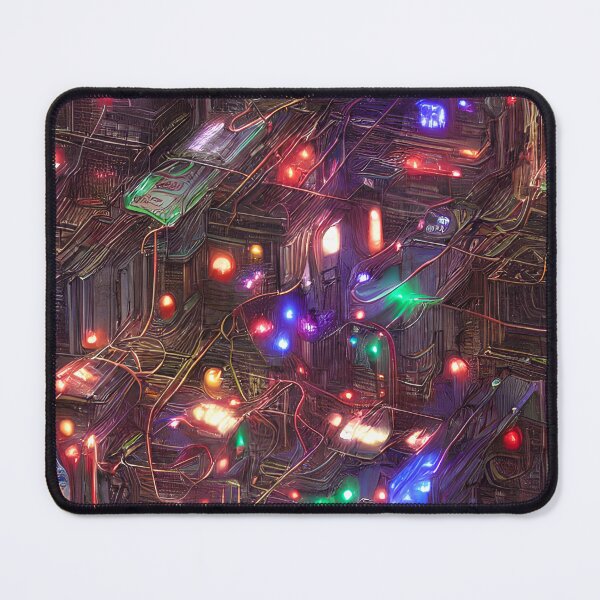 Item preview, Cyberpunk Christmas lights - Seamless Pattern designed and sold by Chubuter.