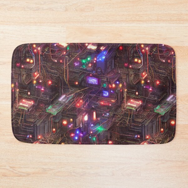 Item preview, Cyberpunk Christmas lights - Seamless Pattern designed and sold by Chubuter.