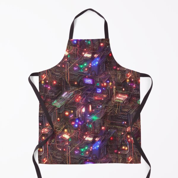 Item preview, Cyberpunk Christmas lights - Seamless Pattern designed and sold by Chubuter.
