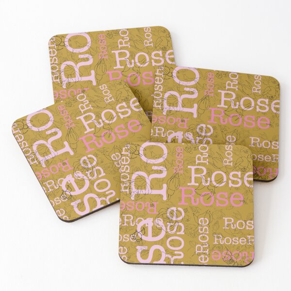 Item preview, Rose text umber designed and sold by PurpleSandpiper.