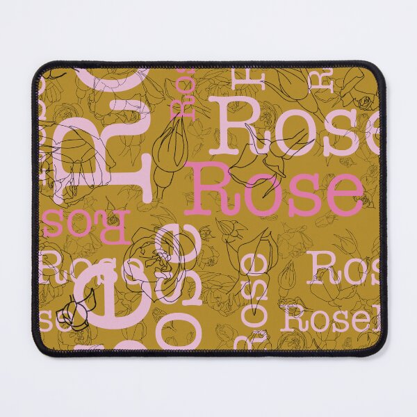 Item preview, Rose text umber designed and sold by PurpleSandpiper.