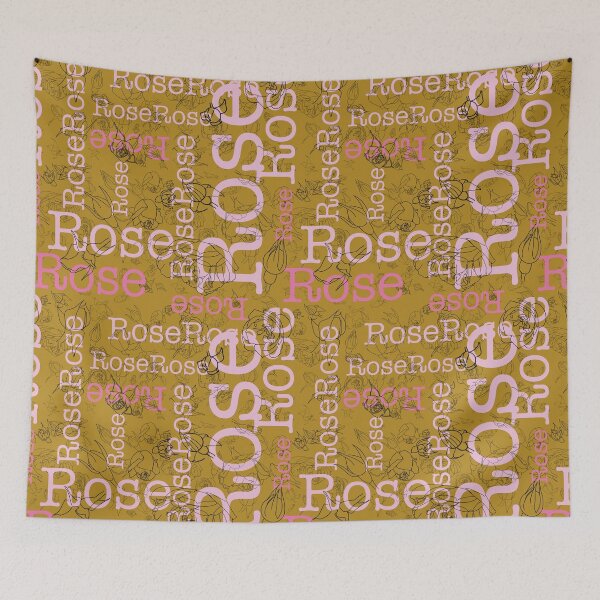 Item preview, Rose text umber designed and sold by PurpleSandpiper.