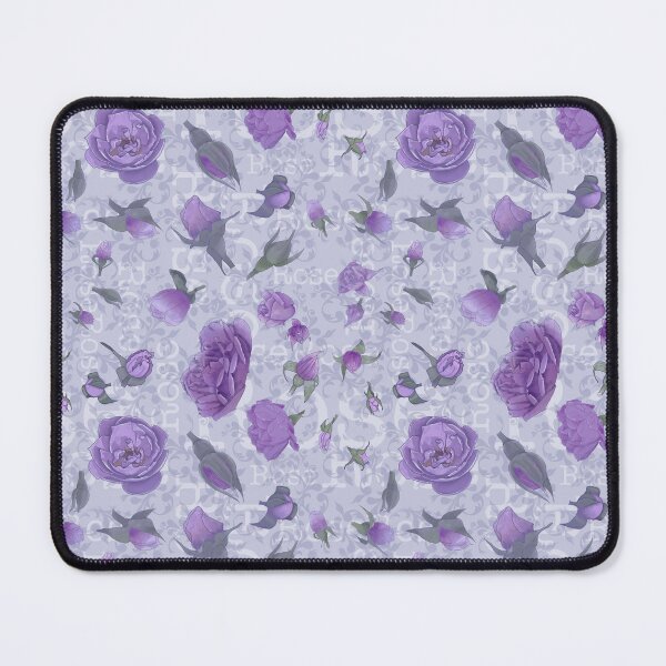 Item preview, Rose text grey and lilac designed and sold by PurpleSandpiper.