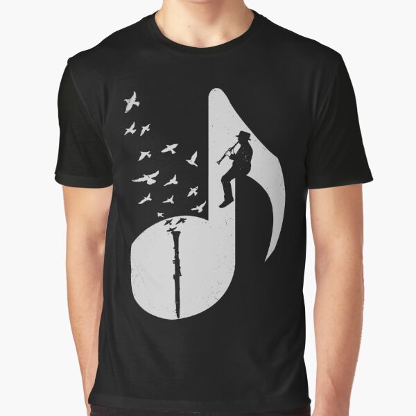 Musical Note - Clarinet Graphic T-Shirt