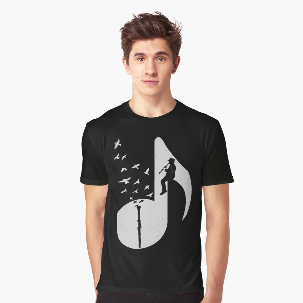 Musical Note - Clarinet Graphic T-Shirt