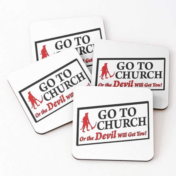 Item preview, Go To Church Or The Devil Will Get You designed and sold by EssieHunter.