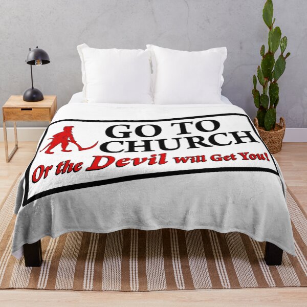 Item preview, Go To Church Or The Devil Will Get You designed and sold by EssieHunter.
