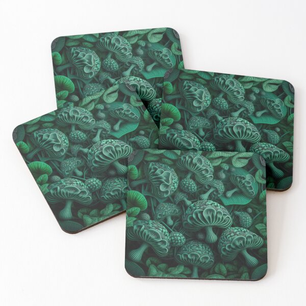 Item preview, Green Mushroom Wax Art Design  designed and sold by forwardthinker.