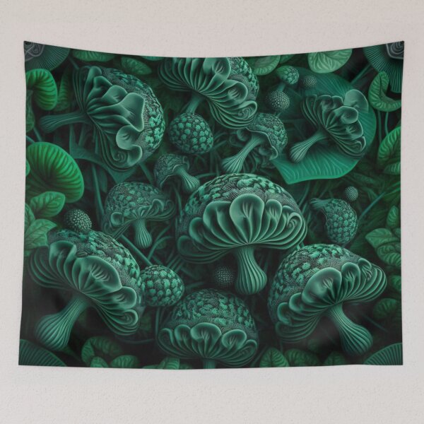 Item preview, Green Mushroom Wax Art Design  designed and sold by forwardthinker.