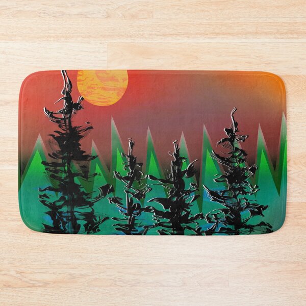 Item preview, Abstract full moon forest sunset  designed and sold by DaveDanchuk.