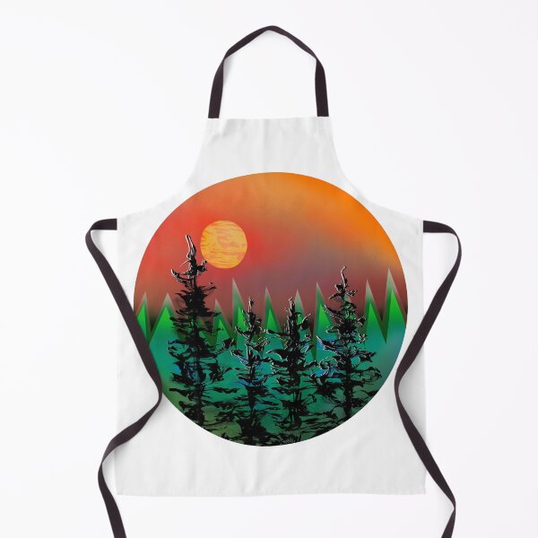 Item preview, Abstract full moon forest sunset designed and sold by DaveDanchuk.