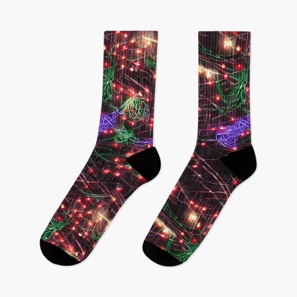 Item preview, Christmas Lights Sky - Seamless Pattern designed and sold by Chubuter.