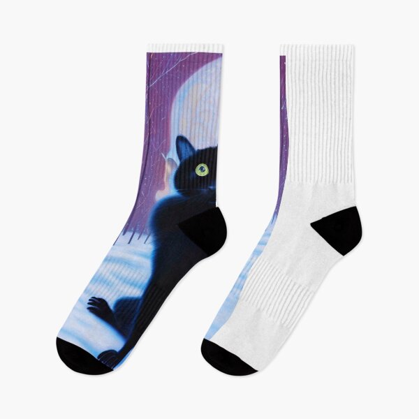 Aperçu de l'œuvre Black Cat Sticker classique 2023 créée et vendue par SociableAnimals.