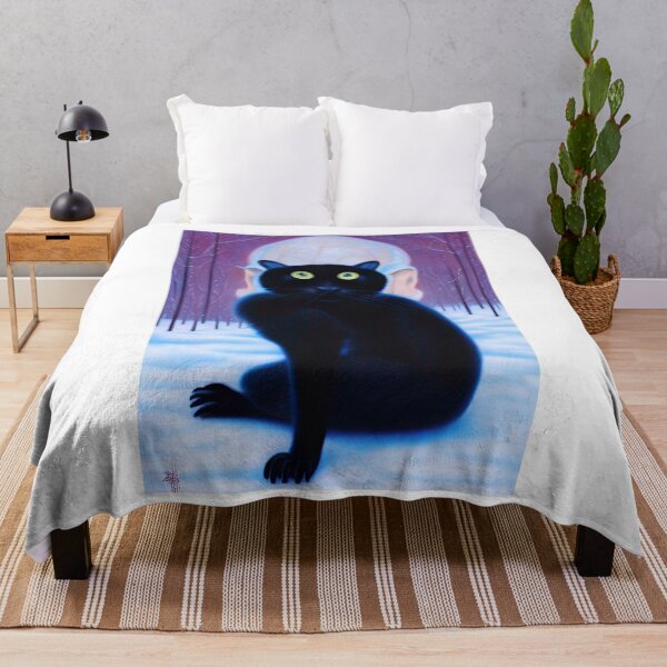 Aperçu de l'œuvre Black Cat Sticker classique 2023 créée et vendue par SociableAnimals.
