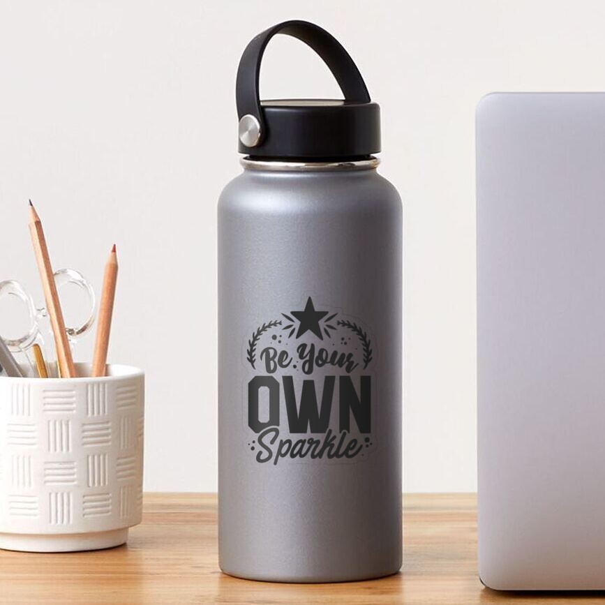 Be Your Own Sparkle Transparent Sticker - programmer humor design by HackerLooks