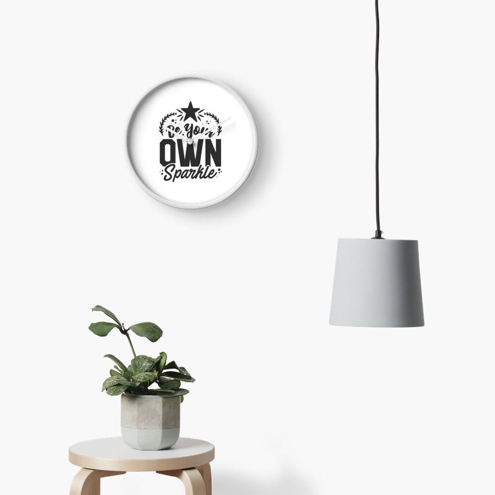 Be Your Own Sparkle Clock - programmer humor design by HackerLooks