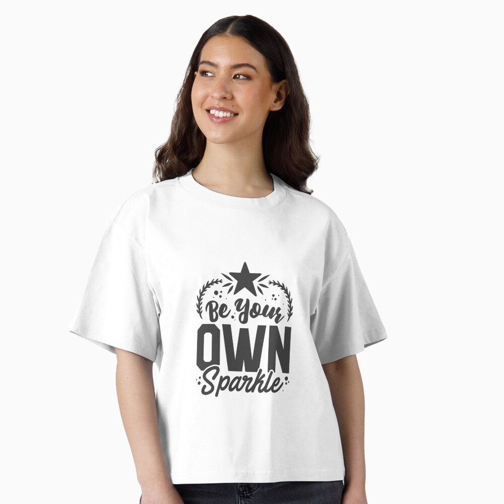 Be Your Own Sparkle Boxy T-Shirt - programmer humor design by HackerLooks