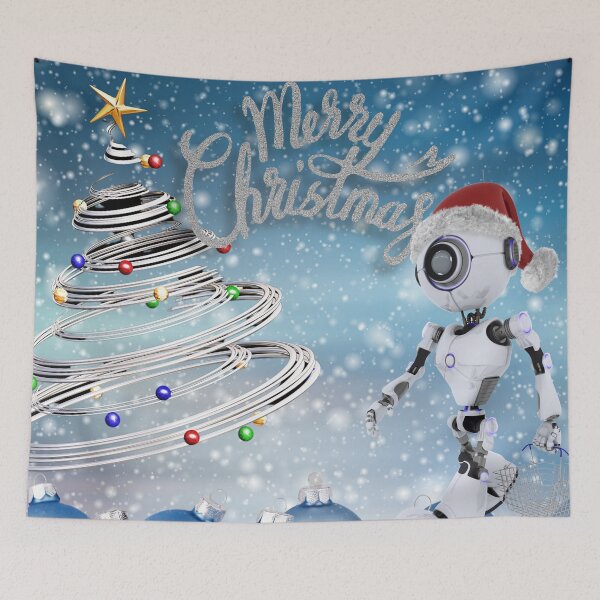 Item preview, Robot Christmas designed and sold by Edenglow Prints & Peculiars.