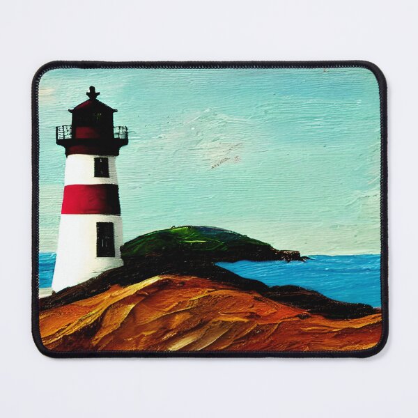 Item preview, Lighthouse Art, Impasto Art, California Lighthouse Art designed and sold by viewgraphics.