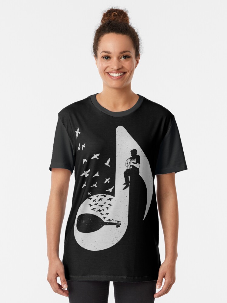 Alternate view of Musical Note - Oud Graphic T-Shirt