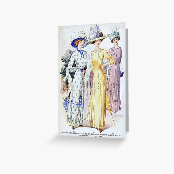 Elégances Féminines Edwardian Era Fashion Plate Poster for Sale