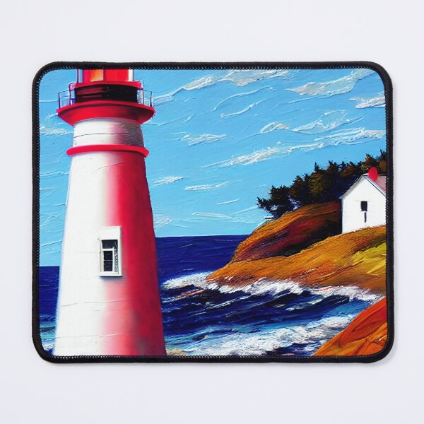 Item preview, Lighthouse Art, Impasto Art, California Lighthouse Art designed and sold by viewgraphics.