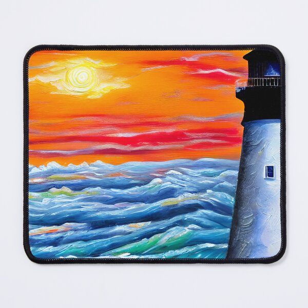 Item preview, Lighthouse Art, Impasto Art, California Lighthouse Art designed and sold by viewgraphics.
