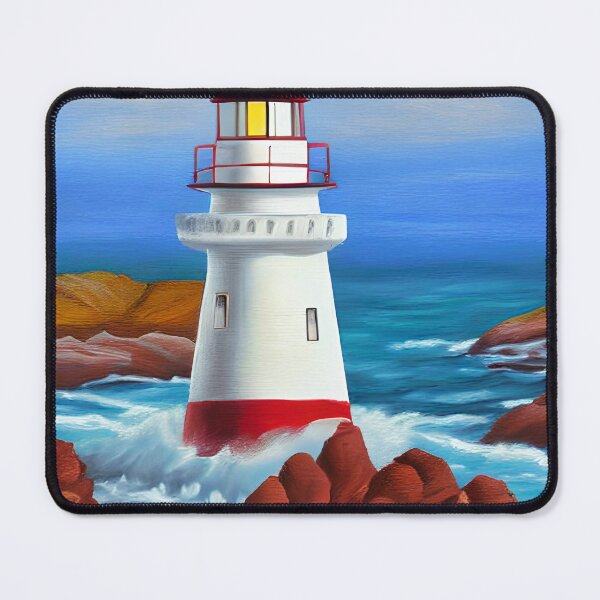 Item preview, Lighthouse Art, Impasto Art, California Lighthouse Art designed and sold by viewgraphics.