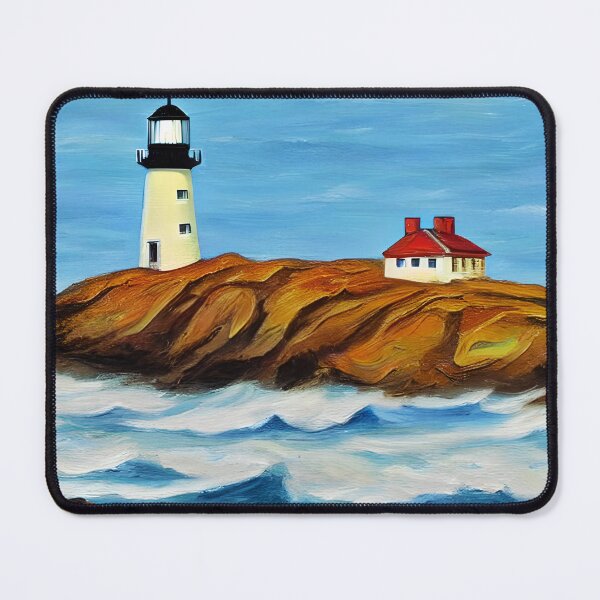Item preview, Lighthouse Art, Impasto Art, California Lighthouse Art designed and sold by viewgraphics.