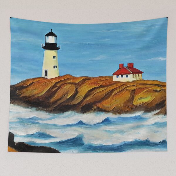Item preview, Lighthouse Art, Impasto Art, California Lighthouse Art designed and sold by viewgraphics.