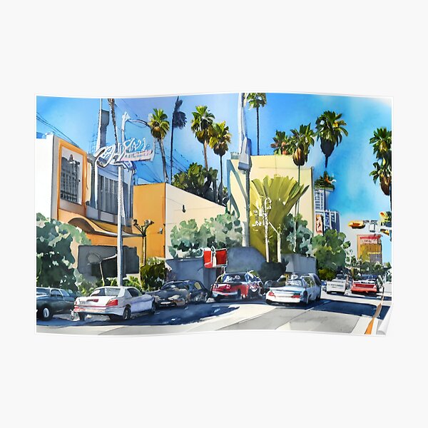 "Los Angeles Art, California Art, Los Angeles Artwork" Poster for Sale