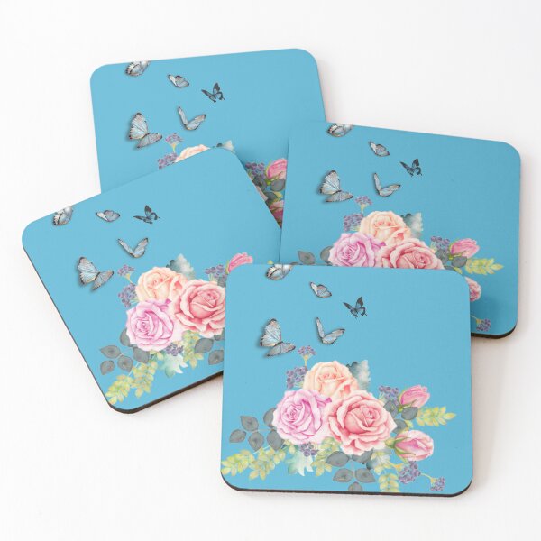 Item preview, Butterflies and flowers canvas print designed and sold by T-ShirtIn85.