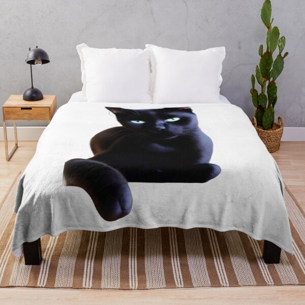 Aperçu de l'œuvre Black Cat T-shirt classique 2023 créée et vendue par SociableAnimals.