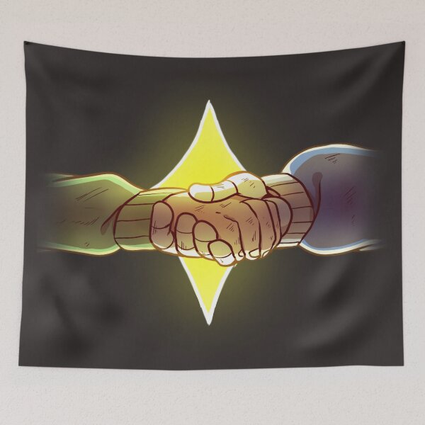 Item preview, Chara Dreemurr and Sans have a Determined Handshake! designed and sold by Rayium.